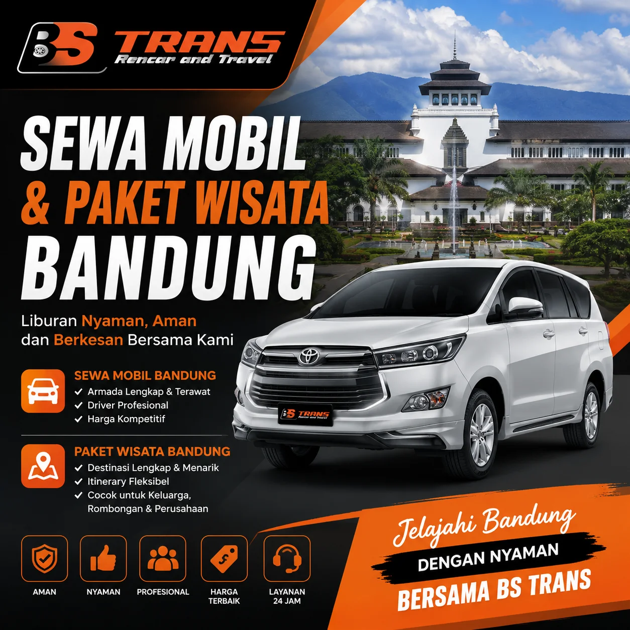 Sewa Mobil Bandung untuk Wisata